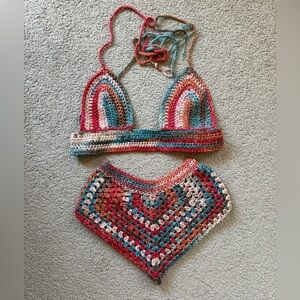 handmade - two piece crochet set